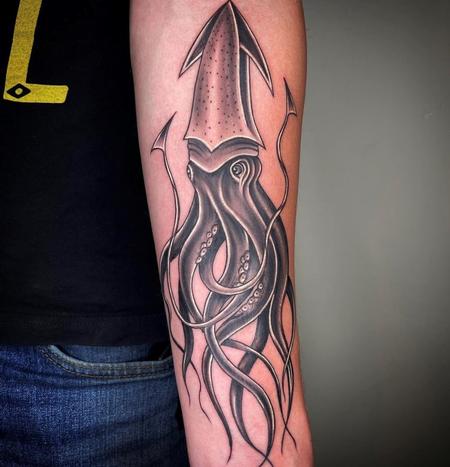 tattoos/ - Dayton Smith  Squid Portrait - 144473